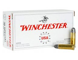 Winchester Ammunition Super-X 150 gr Lead Round Nose .38 Spl Ammo, 50/box - Q4196