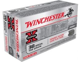 Winchester Ammunition USA 158 gr Lead Flat Nose .38 Spl Ammo, 50/box - USA38CB