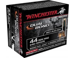 Winchester Ammunition Dual Bond 240 gr Jacket Hollow Point .44 Rem Mag Ammo, 20/box - S44RMDB