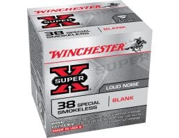 Winchester Ammunition Super-X Smokeless Blank .38 Spl Ammo, 50/box - 38SBLP