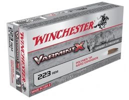 Winchester Ammunition Varmint-X 38 gr Zinc Core Lead Free Rapid Expansion .223 Rem Ammo, 20/box - X223PLF
