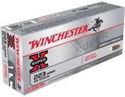Winchester Ammunition Super-X 55 gr Pointed Soft Point .223 WSSM Ammo, 20/box - X223WSS