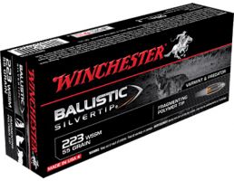 Winchester Ammunition Ballistic Silvertip 55 gr Polymer Tip .223 WSSM Ammo, 20/box - SBST223SS