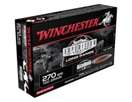 Winchester Ammunition Expedition Big Game Long Range 150 gr Accubond LR .270 Win Ammo, 20/box - S270LR