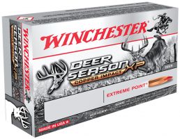 Winchester Ammunition Deer Season XP Copper Impact 130 gr Copper Extreme Point .270 Win Ammo, 20/box - X270DSLF