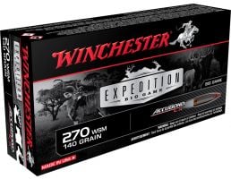 Winchester Ammunition Expedition Big Game 140 gr AccuBond CT .270 WSM Ammo, 20/box - S270WSMCT