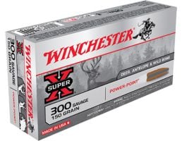 Winchester Ammunition Super-X 150 gr Power-Point .300 Savage Ammo, 20/box - X3001