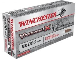 Winchester Ammunition Varmint-X 38 gr Zinc Core Lead Free Rapid Expansion .25-250 Rem Ammo, 20/box - X22250PLF