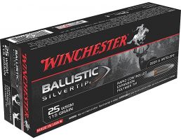Winchester Ammunition Supreme 115 gr Ballistic Silvertip .25 WSSM Ammo, 20/box - SBST25WSSA