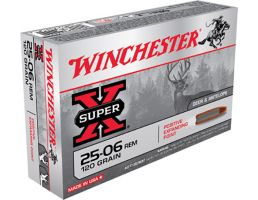 Winchester Ammunition Super-X 120 gr Positive Expanding Point .25-06 Rem Ammo, 20/box - X25062