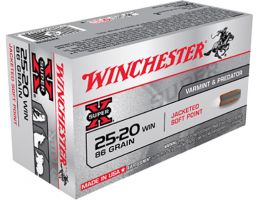 Winchester Ammunition Super-X 86 gr Soft Point .25-20 Win Ammo, 50/box - X25202