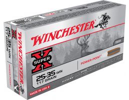 Winchester Ammunition Super-X 117 gr Power-Point .25-35 Win Ammo, 20/box - X2535