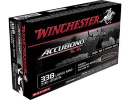 Winchester Ammunition Expedition Big Game 300 gr AccuBond CT .338 Lapua Mag Ammo, 20/box - S338LCT