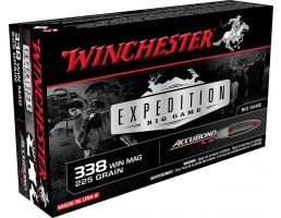 Winchester Ammunition Expedition Big Game 225 gr AccuBond CT .338 Win Mag Ammo, 20/box - S338CT