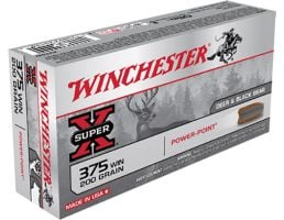 Winchester Ammunition Super-X 200 gr Power-Point .375 Win Ammo, 20/box - X375W