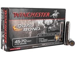 Winchester Ammunition Dual Bond 375 gr .45-70 Ammo, 20/box - S4570DB