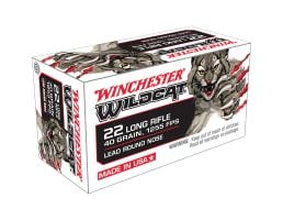 Winchester Ammunition USA Wildcat 40 gr Lead Round Nose .22lr Ammo, 50/box - WW22LR