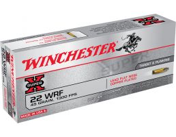 Winchester Ammunition Super-X 45 gr Lead Flat Nose Copper-Plated .22 Win Rimfire Ammo, 50/box - 22WRF