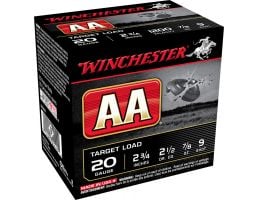 Winchester Ammunition AA 2.75" 20 Gauge Ammo 9, 25/box - AA209
