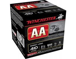 Winchester Ammunition AA 2.5" 410 Gauge Ammo 9, 25/box - AA419