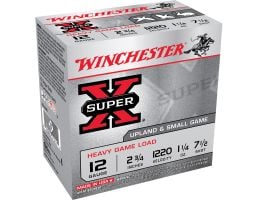 Winchester Ammunition Super-X Heavy Game Load 2.75" 12 Gauge Ammo 7-1/2, 25/box - XU12SP7