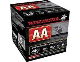 Winchester Ammunition AA Super Sport 2.5" 410 Gauge Ammo 8, 25/box - AASC418