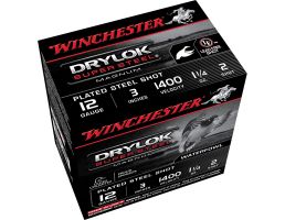 Winchester Ammunition Drylock Super Steel Magnum 3" 12 Gauge Ammo 2, 25/box - XSV1232