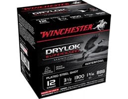 Winchester Ammunition Drylock Super Steel Magnum 3.5" 12 Gauge Ammo BBB, 25/box - XSC12LBBB