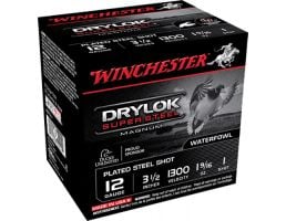 Winchester Ammunition Drylock Super Steel Magnum 3.5" 12 Gauge Ammo 1, 25/box - XSM12L1