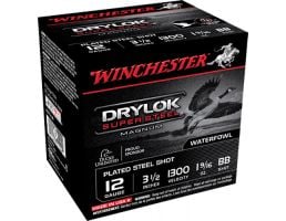 Winchester Ammunition Drylock Super Steel Magnum 3.5" 12 Gauge Ammo BB, 25/box - XSM12LBB