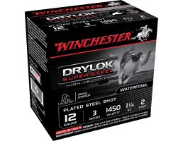 Winchester Ammunition Drylock Super Steel 3" 12 Gauge Ammo 2, 25/box - SSH1232