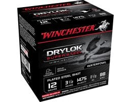 Winchester Ammunition Drylock Super Steel 3.5" 12 Gauge Ammo BB, 25/box - SSH12LHBB