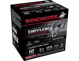Winchester Ammunition Drylock Super Steel 3.5" 12 Gauge Ammo 3, 25/box - SSH12LH3