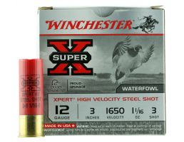 Winchester Ammunition Super-X 2.75" 12 Gauge Ammo 3, 25/box - WEX123M3