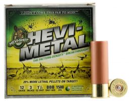 Hevi-Shot Hevi-Metal 3" 12 Gauge Ammo BBB, 25/box - 30888
