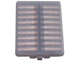 MTM Case Gard .38/.357 Cal 18 Round Ammo Wallet, Clear Smoke - W18-38-41