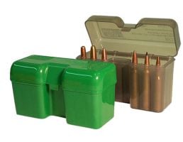 MTM Case Gard RF-22 22 Round Flip-Top Ammo Box, 3.14" OAL, Clear Smoke - RF22SM41