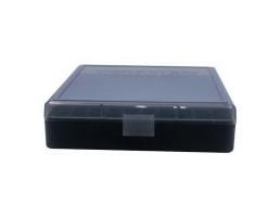 Berrys Bullets 008 .40 S&W/.45 ACP/10mm 100 Round Flip-Top Ammo Box, Smoke/Black - 92199