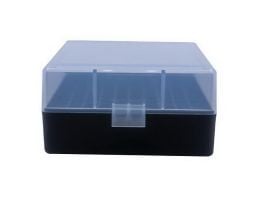 Berrys Bullets 005 .223 Rem/5.56 100 Round Flip-Top Ammo Box, Clear/Black - 03856