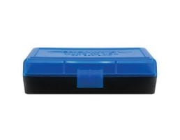 Berrys Bullets 401 .380/9mm 50 Round Flip-Top Ammo Box, Blue/Black - 53852