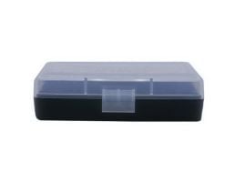 Berrys Bullets 401 .380/9mm 50 Round Flip-Top Ammo Box, Clear/Black - 71933