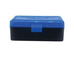 Berrys Bullets 403 .38 Spl/357 Mag 50 Round Flip-Top Ammo Box, Blue/Black - 36713