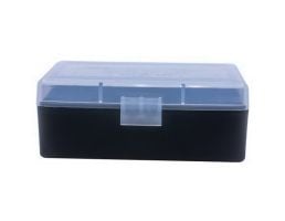 Berrys Bullets 403 .38 Spl/357 Mag 50 Round Flip-Top Ammo Box, Clear/Black - 61687