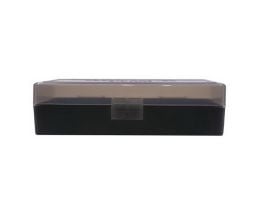 Berrys Bullets 408 .40 S&W/.45 ACP/10mm 50 Round Flip-Top Ammo Box, Smoke/Black - 13897