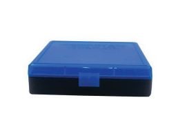 Berrys Bullets 008 .40 S&W/.45 ACP/10mm 100 Round Flip-Top Ammo Box, Blue/Black - 67789