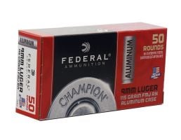 Federal Champion 9mm 115gr FMJ Ammunition, 50rd - CAL9115