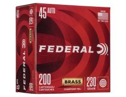 Federal Champion 230 gr FMJ .45 Auto Ammo, 200/pack - WM52332