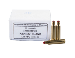Prvi Partizan 7.62x39mm Blank Ammo, 15rds - PPB739
