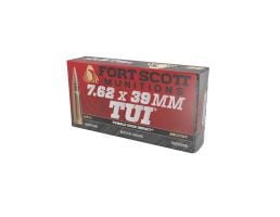 Fort Scott Munitions Tumble Upon Impact 7.62x39mm 117 gr Ammo SPS - 20rds - 762X39117SCV