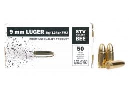 Scorpio 124 gr FMJ 9mm Ammunition, 50 Rounds